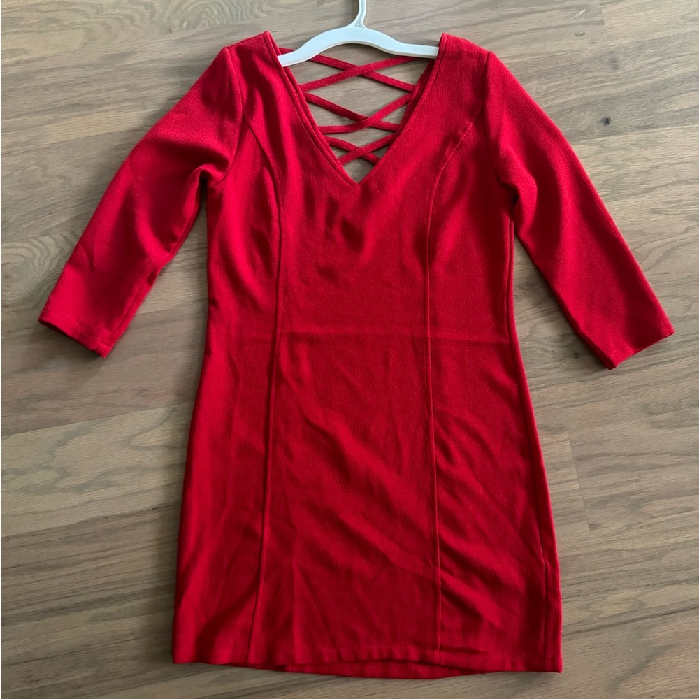 Red dress in great condition size S